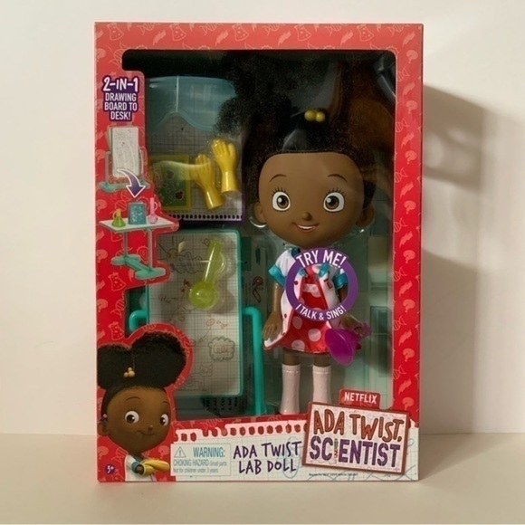 NIB. NETFLIX Ada Twist Scientist Lab Doll - Picture 2 of 6